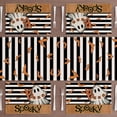 thumbnail image 2 of Stripes Spooky Boo Ghost Halloween Placemats Set of 4 Table Mats for Party Home Kitchen Dining Table Decorations 12x18 Inch, 2 of 5