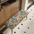 thumbnail image 4 of FUIALDOLG Stretch Dining Bench Cover Paisley Floral Print Anti-Dust Removable Bench Covers Slipcover Washable Bohemian Seat Cushion Protector for Bedroom, Kitchen, Hotel, Banquet, 4 of 7