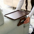 thumbnail image 2 of QUTETN 1pc Couch Arm Table Clip On Tray Sofa Table For Couches  Couch Arm Tray Table  Portable Table  TV Table And Side Tables For Small Spaces  Stable Sofa Arm Table For Eating And Drink, 2 of 5