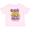 thumbnail image 3 of Inktastic Little Miss Mardi Gras with Crown and Dots Girls Toddler T-Shirt, 3 of 5