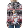 thumbnail image 2 of DISNIMO Christmas Hoodies for Women Snowman Floral Printed Hooded Sweatshirts Zip Up Jacket Coat Sport Sweatshirt with Pockets, XS, 2 of 5