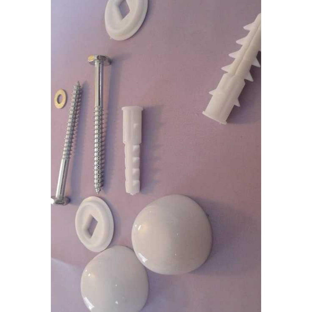 Toilet base caps with screw and fasteners