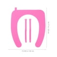 thumbnail image 2 of GOOHOCHY Soft Warm Washable Silicone Toilet Seat Cover for Bathroom in Violet Color Fits Most Standard Toilets, 2 of 6