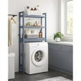 thumbnail image 5 of 3-Tier Over The Toilet Storage Bamboo Over Toilet Shelf Bathroom Storage Organizer with Adjustable Shelf, Grey, 5 of 10