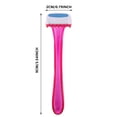 thumbnail image 3 of Bikini Rasoir Femme Rasoir Privé Épilateur Épilation Mini Épilation Manuelle Aisselles, Épilateur Rose, 3 of 9