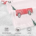 thumbnail image 4 of Dreamtimes Christmas Truck Cotton Hand Towel Set of 2, Highly Absorbent Soft Fingertip Towels for Bathroom Kitchen Hotel Gym Spa, 16 x 28 Inch, 4 of 7