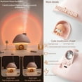 thumbnail image 6 of Mushroom Humidifier, Diffuser & Night Light 3-in-1 | 300ml Portable Desk Humidifier with Sunset Rainbow Projection, 2000mAh Battery, Ultra Quiet Cool Mist for Home, Office, Travel, Baby & Kids Room, 6 of 6