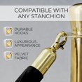 thumbnail image 2 of 4 PCS Black Velvet Rope - 5 Ft Black Velvet Rope for Parties Crowd Queue Line for Ceremonies for Safe Control Hanging Stanchion Tape, 2 of 8