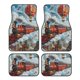 thumbnail image 1 of Balery Red Train Hot Air Balloon Juego de 4 Alfombrillas para Auto, Revestimientos de Caucho Resistente, Diseño Antideslizante, 1 of 7