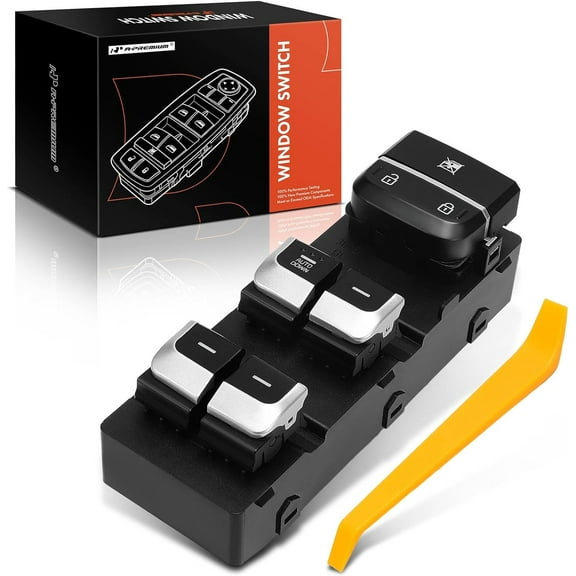 A-Premium Master Power Window Switch Compatible with Kia Optima 2016 2017 2018, Replace# 93571D4000