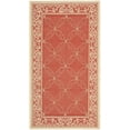 thumbnail image 2 of Safavieh Courtyard Gaus Oriental Indoor/Outdoor Area Rug, Red/Natural, 2' x 3'7", 2 of 11