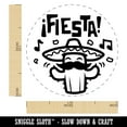 thumbnail image 2 of Fiesta Party Cactus with Sombrero Self-Inking Rubber Stamp Ink Stamper - Orange Ink - Medium 1 Inch, 2 of 7