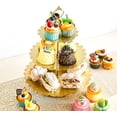 thumbnail image 4 of Juego de 10 Soportes para Tartas Dorados, Soporte para Cupcakes, Base para Mesa de Postres para Servir Pasteles y Frutas y Postres para Bodas o Cumpleaños, 4 of 4