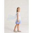 thumbnail image 3 of Vestido de princesa reina de las nieves WonderBabe con capa 1-2T, 3 of 6