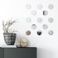 thumbnail image 5 of 25 Pieces Acrylic Mini Size Round Mirror Adhesive Small Round Mirror Craft Mirror Tiles for Crafts (4 Inch in Diameter), 5 of 7