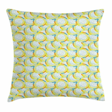 - Astrology Throw Pillow Cushion Cover, Pattern with Natal Astrological Chart Zodiac Signs Planets Horoscope, Decorative Square Accent Pillow Case, 18 X 18 Inches, Yellow Blue Orange, by Ambesonne