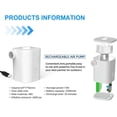 thumbnail image 4 of Bomba de aire eléctrica para inflables con bomba recargable por USB, desinflado rápido con 5 boquillas para colchón de aire, juguetes para la piscina, 4 of 5