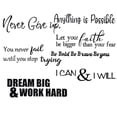 thumbnail image 1 of English Quotes Wall Sticker PVC Decorative Sticker for Home Decoration, 1 of 9