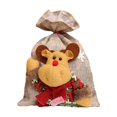 thumbnail image 1 of Christmas Drawstring Bags Candy Fruit Coin Storage 3D Doll Xmas Handbag Large Capacity Lace Goodie Bag for Wrapping Holder Elk, 1 of 8