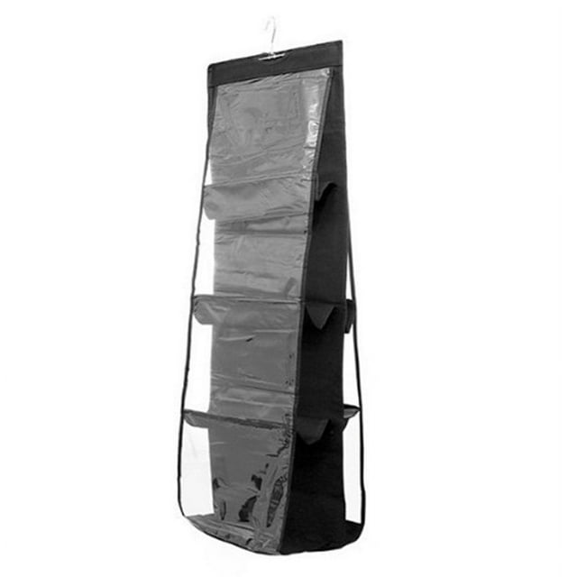 6/8 Pockets Handbag Storage Organizer Foldable Hanging Purse Organizer
