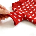 thumbnail image 2 of Pet Clothing Valentine Theme Sweater for Dogs and Cats | Cozy Knitted Valentines Day Outfit for Small to XXL, 2 of 7