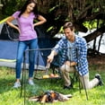 thumbnail image 5 of Bruntmor Portable Cast Iron Outdoor Swing BBQ & Campfire Cooking Stand, 5 of 9
