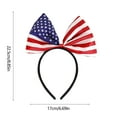 thumbnail image 3 of YAMB Patriotic Headband,4th of July Party Favors Star Flashing Design Independence Day Hair Accessories Headwear for Veteran's Day and Memorial Day,Red White Blue Party Headband for Celebrations, 3 of 8