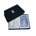 thumbnail image 3 of KEM Arrow Poker Size Playing Cards: 2 deck set Black and Gold, Wide Jumbo Index, 3 of 5