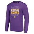 thumbnail image 2 of Men's Starter Purple Minnesota Vikings Team Name Graphic Long Sleeve T-Shirt, 2 of 3