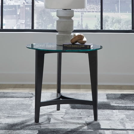 Liberty Furniture Ventura Boulevard Dark Brown Round End Table ...