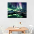 thumbnail image 2 of COMIO  Canvas Wall Art Aurora Scenery Painting on Canvas for Living Room Decoration Natural Landscape Canvas Paintings 3 Piece Bedroom Home Office Decor Stretched Framed Ready to Hang, 2 of 4