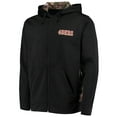thumbnail image 2 of Men's Dunbrooke Black/Realtree Camo San Francisco 49ers Decoy Tech Fleece Full-Zip Hoodie, 2 of 4