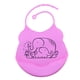 thumbnail image 4 of Babero de Silicona Sunnimix Cómodo y Suave para Bebés Elephant_Rose Red, 4 of 7