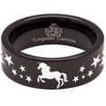 thumbnail image 5 of Unicorn Tungsten Carbide Ring, 5 of 9
