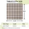 thumbnail image 2 of Green and Red Christmas Plaid Pattern Square Fitted Tablecloth with Elastic Edge,Square Table Cover,Washable Elastic Table Cover for Home Kitchen Party Decor 34"x34", 2 of 6
