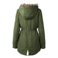 thumbnail image 3 of Hat and Beyond Women's Plush Lined Lightweight Anorak Jacket With Detachable Hood, 3 of 4
