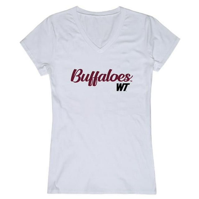 W Republic Products 555-403-WHT-04 West Texas A&M University T-Shirt Script pour Femmes, Blanc - Extra Large