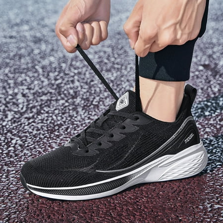 

Men s New Fashion Casual Lace-Up Fabric Non-Slip Sneakers