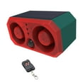 thumbnail image 1 of Motion Solar Outdoor Motion Sensor Alarm with Remote Control 130dB Dual Speaker 13 Sounds Recording and Adjustable Volume Motion Detector Alarm Light for Farm Villa Barn Yard, 1 of 7