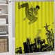 thumbnail image 5 of Lázaro-theme 4-Piece Shower Curtain Set with Rugs, Waterproof Bathroom Decor Set Includes Bath Mat, U-Shaped Rug, Toilet Lid Cover and Curtain with Hooks, 5 of 6