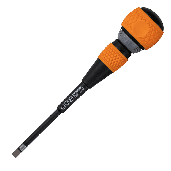 Vessel Tools No.2200 Ball Ratchet Screwdriver 6x100