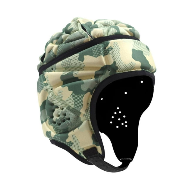Almencla Rugby Helmet Breathable Soft Rugby Headgear for Flag Football Soccer Pitcher Green
