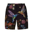 thumbnail image 4 of Lsque Mens Swim Trunks Humming Bird Pattern - Bathing Suit Compression Liner - Beach Swim Shorts Swimwear - (S-3XL) - Stretch Quick Dry -Medium, 4 of 9