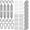 silver 01, variant on Sun Shade Sail Hardware Kit - 6 Inch 304 Stainless Steel Sunshades Canopy Installation Kit for Install Rectangle & Triangle Shade Sails Deck Garden Lawn Patio Outdoor Metal Sail Shade Hardware Kit