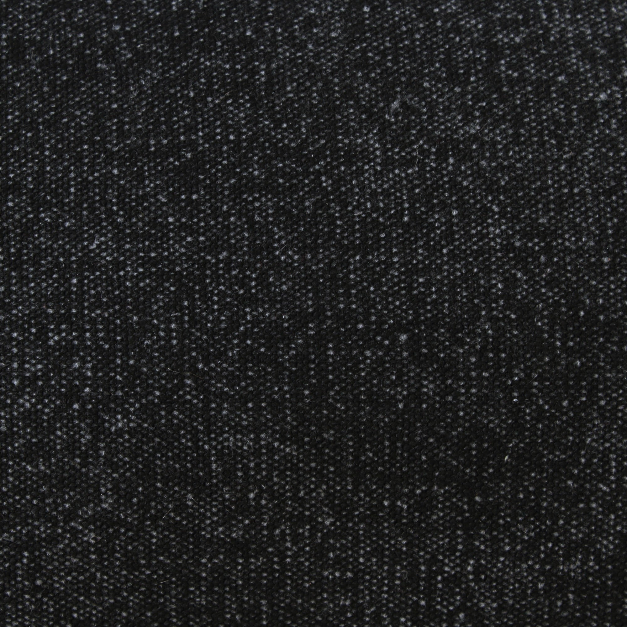 Laddha Home Designs Handwoven Solid Flanged Border Cotton Throw Pillow Cover - 36" - Black