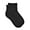 Black, variant on Jefferies Socks Girls Seamless Ruffle Cotton Sport Quarter Socks 1 Pack