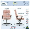 thumbnail image 3 of Serta at Home Style Hannah II Office Swivel Chair in Pink, 3 of 8