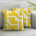 thumbnail image 3 of Nawypu  Throw Pillow Covers Modern Decorative Pillow Covers, Geometry Outdoor Square Pillow Cushion Cases for Couch Sofa Bedroom Car,Yellow, 3 of 5