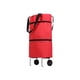 thumbnail image 2 of Naiovety Bolsa plegable de tela para carrito de compras, portátil y versátil, de gran capacidad, fuerte y duradera Almacenamiento y organización del hogar rojo, 2 of 6