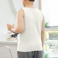 thumbnail image 5 of Taqqpue Boy's Tank Tops Youth Cotton Oversized Loose Crew Neck Sleeveless T Shirts Summer Sports Tees Daily Playwear Tshirt Tops 7-18 Years, 5 of 9